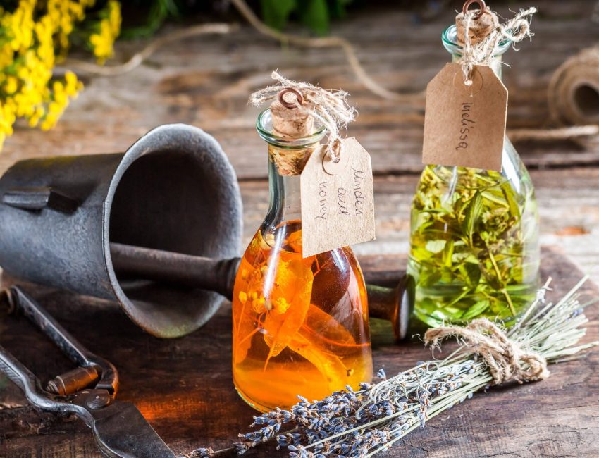 natural herbs made into medicine.